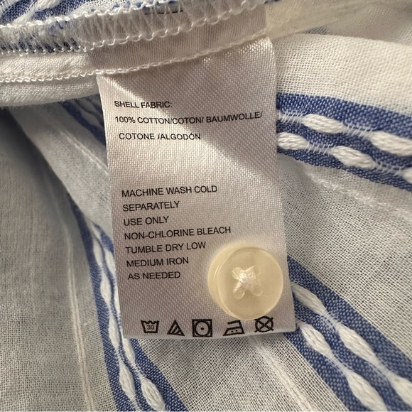ISABELLA SINCLAIR Anthropologie Getaway Ruffle Sleeveless Top French Girl Medium - Picture 10 of 12